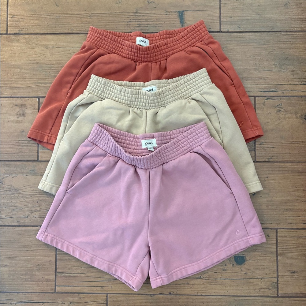 Pact Courtside Shorts **SET OF 3